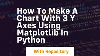 how to make a chart with 3 y axes using matplotlib in python