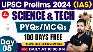 UPSC Prelims 2024 | UPSC Science and Technology Class | PYQs/MCQs | By Rudra Sir | Adda247 IAS #5