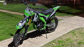 2021 RPS 250cc dirt bike walk around and start up.