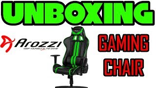 UNBOXING AROZZI COOL GAMING CHAIR!