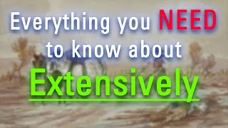 What is Extensively? | How to Say Extensively in English? | How Does Extensively Look?