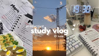 study vlog 📚 10 hour productive day, mechanical keyboard asmr, lots of note taking