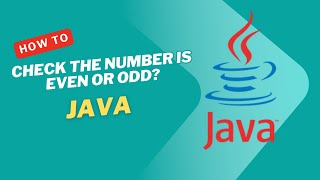 How to Check Odd or Even Number in Java | Easy Java Program for Beginners #learnjava #javatutorial