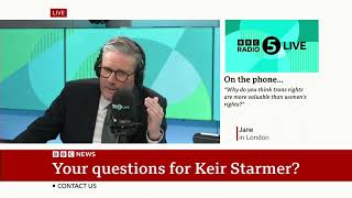 Transphobic caller on BBC with Kier Starmer