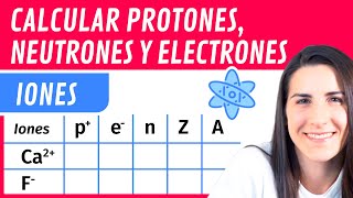 Calcular PROTONES, NEUTRONES y ELECTRONES ⚛️ de Iones