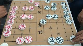 两个公园象棋高手激烈对战，全程都很精彩，双方下棋太厉害了 #公园象棋#象棋#街头象棋