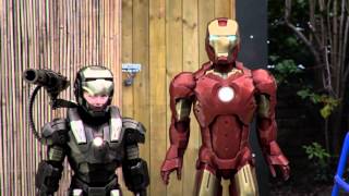 Ironman and Warmachine are late for school!!