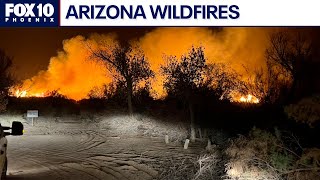 Wildfires burning near Yuma