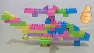 cara membuat pesawst helikopter dari lego || mudah banget
