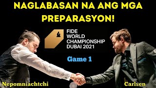 UNANG SALPUKAN! MAGKASAKITAN NA BA AGAD? Magnus Carlsen vs Ian Nepomniachtchi WCC 2021 Game 1