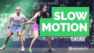 RIDICULOUS COURT COVERAGE 🤯 | 🇪🇬 El Sherbini v Gohar 🇪🇬 | Slow Mo Squash! 🎥