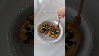 healthy breakfast recipe: the viral baked yogurt toast #healthybreakfast #healthyrecipes #aesthetic