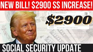 $2900 SOCIAL SECURITY INCREASE IN NEW BILL! SENATE SPEECH! SSA SSI SSDI Payments | Social Security U