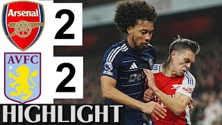 🔴Arsenal vs Aston Villa (2-2) HIGHLIGHTS | Premier League 2024/2025 Seasons