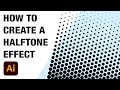 SUPER EASY Halftone effect | Illustrator CC tutorial