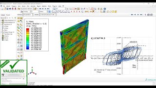 Three-story steel shear wall undergoing a cyclic loading in Abaqus