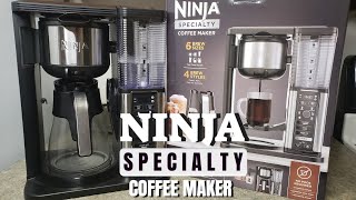 NINJA SPECIALTY COFFEE MAKER UNBOXING & DEMO (IMPORTANT THING TO DO BEFORE YOUR FIRST CUP OF COFFEE)