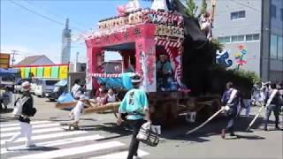 土崎港曳山祭り2019 曳山横断メドレー