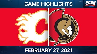 NHL Game Highlights | Flames vs. Senators – Feb. 27, 2021