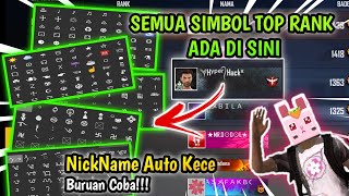 Cara Membuat Nickname FF Keren Full Simbol Seperti Top Player 2024!!! | cara membuat nickname unik