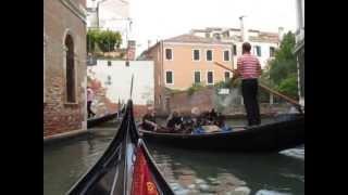 Venice Gondola Ride with Accordion Sept. 2013