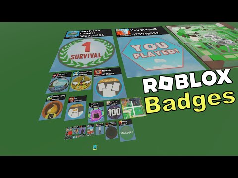 Comparison of the least received Roblox badges