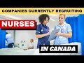 Companies Currently Recruiting Internationally Trained Nurses In Canada | Apply Now