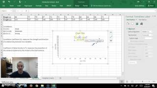 Excel 2016 scatterplot and regression