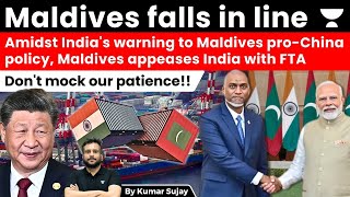 Amidst India's warning to Muizzu, Maldives set to enter into FTA with India. The Explained Section