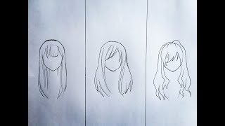 How to draw female anime hair [slow tutorial] part 2