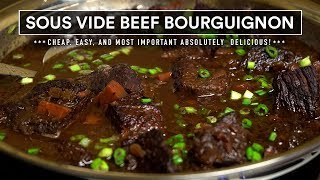 Sous Vide BEEF BOURGUIGNON Perfection - Affordable and Delicious!