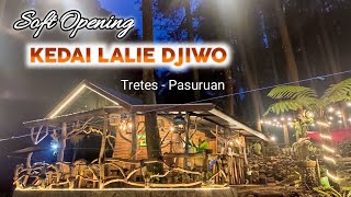 SOFT OPENING KEDAI LALIE DJIWO TRETES | Jalur menuju lokasi | Tempat baru ngopi di tretes