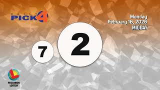Wisconsin Lottery Midday Draw 02/16/2026