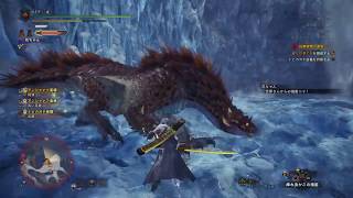 MHWアイスボーン　太刀　トビカガチ亜種狩猟