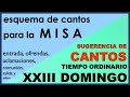 🟢CANTOS PARA XXIII DOMINGO DEL TIEMPO ORDINARIO │8 de septiembre 2024│Canto de entrada y comunión