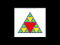 Colorful Sierpinski Triangle Animation - Python Turtle Project