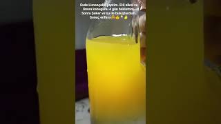 Evde Limonçello yaptim. Etil alkol ve limon kabuğunu 4 gün beklettim. Sonuç enfess🤓👍🥂🍋