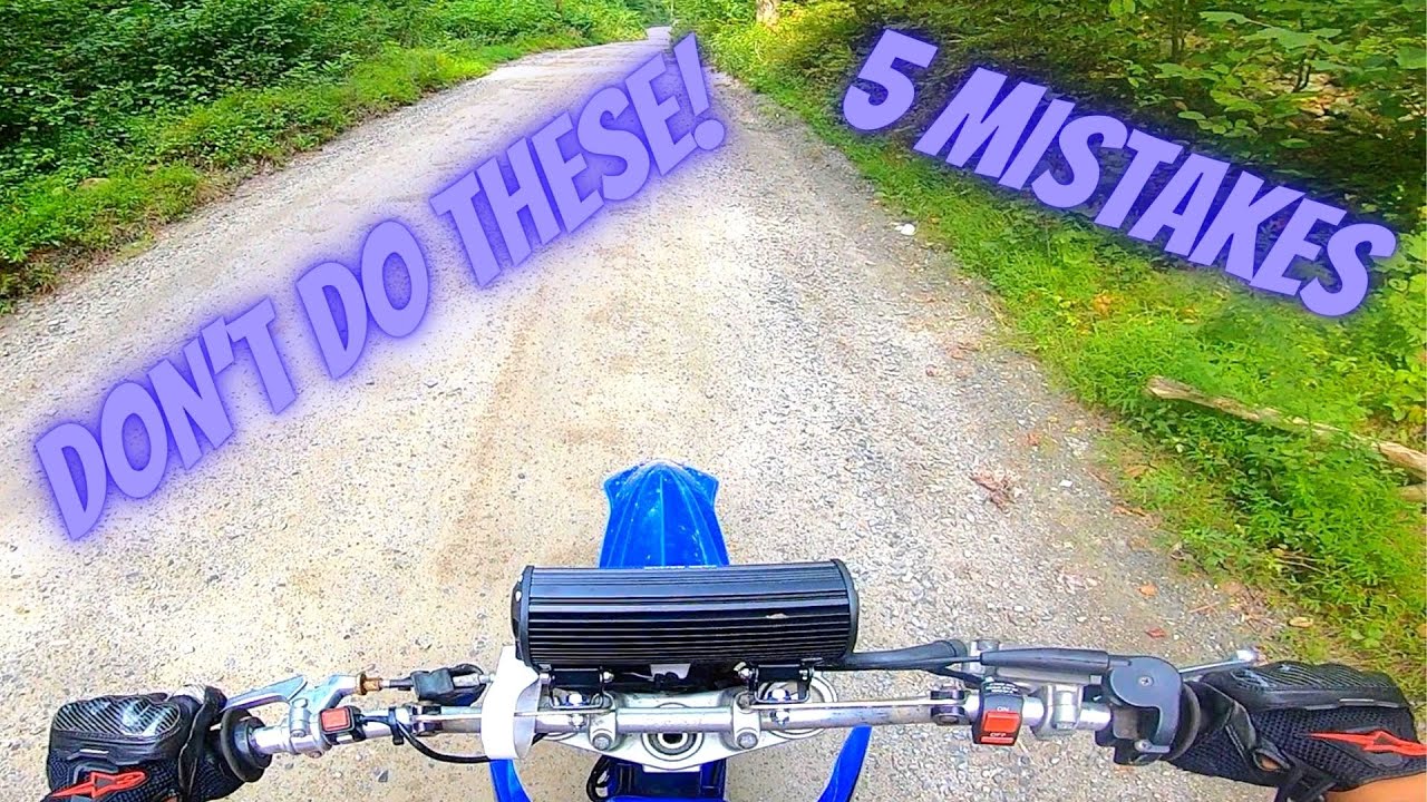 5 Mistakes New Riders Make (Dirt Bikes) - YouTube