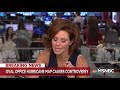 oval office hurricane map causes controversy velshi u0026 ruhle msnbc