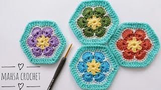 با قلاب موتیف گل آفریقایی ببافیم! - آموزش قلاب بافی | Mahsa Crochet