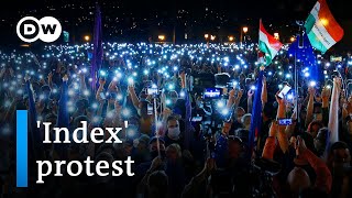 Thousands in Hungary march for press freedom after 'Index' editor fired | DW News