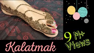 Easy Leg mehndi design / Simple feet mehndi