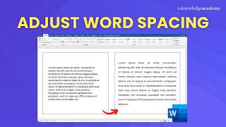 How to Adjust the Spacing Between Words in Microsoft Word [2025] | The Knowledge Academy