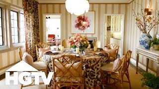 Botanical-Inspired Dining Room Design | HGTV