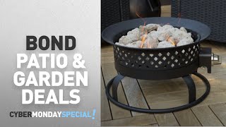 Walmart Top Cyber Monday Bond Patio \u0026 Garden Deals: Bond 18.5 in. Portable Propane Campfire Fire Pit