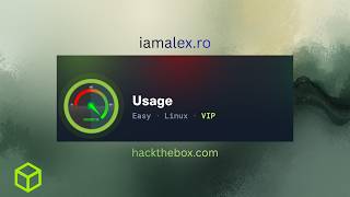 HackTheBox - Usage - iamalex.ro