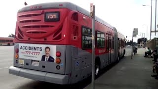 Full Ride LA Metro Rapid Line 754 Vermont/Sunset Station to Vermont/Athens Station (Southbound)