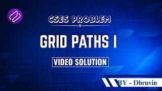 CSES - Grid Paths I | Problem Solving | Competitive Programming | DSA