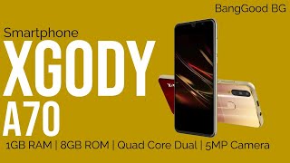 XGODY A70 3G Smartphone 1GB 8GB Android 6 inch Quad Core Dual SIM GPS WiFI 5MP Camera