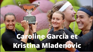 Roland Garros : le duo français Garcia Mladenovic propose un match de double